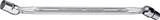 Stahlwille Double ended flexi-joint spanner FLEXI size 17 x 19mm L.250mm, a1 23,7 mm, a2 26,3 mm