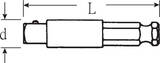 Stahlwille Machine-operated bit connector hexagonal 1/4" Outer-4kant 1/4" L.50mm, E 6,3 mm, 1/4 "