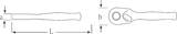 Stahlwille 1/4" Mini bit ratchet fine tooth SBA.4.5° L.90mm