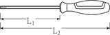 Stahlwille VDE TORX screwdriver DRALL+ T8 L.60mm, T8, L1 60 mm