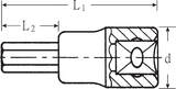 Stahlwille INHEX socket 3/8" 1/4" L.52mm, 1/4"