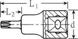 Stahlwille 1/2" Screwdriver socket L.55mm, T25, 55 mm
