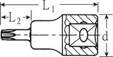 Stahlwille 1/2" Screwdriver socket L.55mm, T20, 56 mm