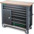 Stahlwille Range of tools with workbench Drawers7 + 1 Fach Anthracite, RAL 7016 267pcs