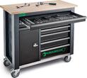 Stahlwille Mobile workbench WB 621 7 Drawers Anthracite, RAL 7016 L.500mm x W.1150mm x H.1045mm