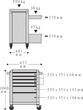 Stahlwille Range of tools with tool trolley No.93/157QR Drawers6 Anthracite, RAL 7016 157pcs