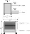 Stahlwille Tool trolley 98/8 PRO 8 Drawers 651 x 1001 x 1020 mm Anthracite, RAL 7016, Farbe Anthracite, RAL 7016, RAL 7016
