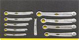 Stahlwille Ratchet spanner set FastRatch 240/5 10 - 19 5pcs, 5, Bereich 10 - 19