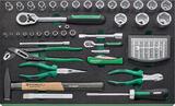 Stahlwille Range of tools with tool trolley No.93/130 Drawers6 Anthracite, RAL 7016 130pcs