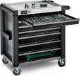 Stahlwille Range of tools with tool trolley No.93/130 Drawers6 Anthracite, RAL 7016 130pcs