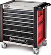 Stahlwille Tool trolley 98/7 PRO 7 Drawers 651 x 1001 x 1020 mm Red, RAL 3020, Farbe Red, RAL 3020, RAL 3020