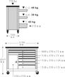Stahlwille Mobile workbench WB 621 7 Drawers Anthracite, RAL 7016 L.500mm x W.1150mm x H.1045mm