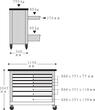Stahlwille Mobile workbench WB 625 7 Drawers Anthracite, RAL 7016 L.500mm x W.1150mm x H.1045mm