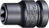 STAHLWILLE - SHOP Stahlwille IMPACT socket 1/2 E12 L.38mm, d1 15,9 mm, E12 -