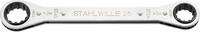 STAHLWILLE - SHOP Stahlwille Clé polygonale double à cliquet Taille 3/8 x 7/16 L.139mm, d1 20 mm, d2 23 mm -