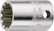 STAHLWILLE - SHOP Stahlwille 3/8 Socket spline-drive size 3/8 L.26,5mm, d1 13,7 mm, d2 16,5 mm -