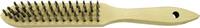ALARM - SHOP ALARM Hand brush »steel wire« Besatz-L.140mm Steel wire smooth 0.35 mm 3in a row, 3 rows, Reihen 3 -