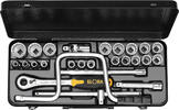 ELORA - SHOP ELORA Socket Set 1/2, bi-hexagon, 24-pcs. 3/8-1.1/4 AF, ELORA-770-LAU -