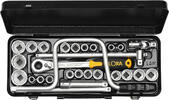 ELORA - SHOP ELORA Socket Set 1/2, bi-hexagon, 28-pcs. mm+AF, ELORA-770-LAMU -
