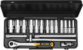 ELORA - SHOP ELORA Socket Set 1/2, bi-hexagon, 18-pcs. 10-32 mm, ELORA-770-LTIK -