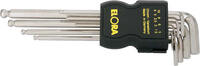 ELORA - SHOP ELORA Ball End Hexagon Key Set, extra long, 9-pcs. 1,5-10 mm, in plastic holder, ELORA-159SKUB -