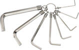 ELORA - SHOP ELORA Hexagon key set on a metal ring, 8-pcs. 1/16-1/4 AF, ELORA-158R-3 -