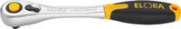 ELORA - SHOP ELORA Reversible Ratchet 1/4, fine tooth with safety locking, ELORA-1450-1D -