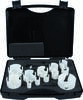 PROJAHN - SHOP PROJAHN Set of multi purpose hole saws: each one piece of: 19-22-25-32-35-40-44-51-57-64-68-76 mm included 2 x adaptor, each 1 H -