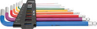 ELORA - SHOP ELORA Ball End Hexagon Key Set, extra long, 9-pcs. 1,5-10 mm, in plastic holder, ELORA-159SKU C -