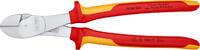 KNIPEX - SHOP KNIPEX KNIPEX 74 06 250 Pince coupante de côté à forte démultiplication isolées par gaines bi-matière, certifiées VDE chromée 25 -