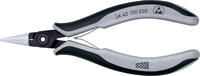 KNIPEX - SHOP KNIPEX KNIPEX 34 42 130 ESD Pince de préhension de précision pour l’électronique ESD avec gaines bi-matière brunie 130 mm -