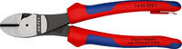 KNIPEX - SHOP KNIPEX KNIPEX 74 02 200 T BK Pince coupante de côté à forte démultiplication avec gaines bi-matière, avec œillet intégré pour fi -