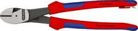 KNIPEX - SHOP KNIPEX KNIPEX 74 22 250 T BK Pince coupante de côté à forte démultiplication avec gaines bi-matière, avec œillet intégré pour fi -