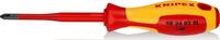 KNIPEX - SHOP KNIPEX KNIPEX 98 24 02 SL Tournevis (Slim) pour vis à tête cruciforme Phillips® poignée isolante bi-matière, certifiée VDE bruni -
