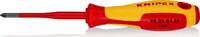 KNIPEX - SHOP KNIPEX KNIPEX 98 25 01 SL Tournevis (Slim) pour vis à tête cruciforme Pozidriv® poignée isolante bi-matière, certifiée VDE bruni -