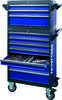 PROJAHN - SHOP PROJAHN Roller cabinet GALAXY + topcase GALAXY + can holder + paper roll holder blue/anthracite -
