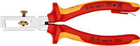 KNIPEX - SHOP KNIPEX KNIPEX 11 06 160 T Pince à dénuder Avec ressort d'ouverture, universel isolées avec gaines bi-matière, homologuées VDE ; -