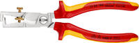 KNIPEX - SHOP KNIPEX KNIPEX 13 66 180 StriX® Pince à dénuder et coupe-câbles isolées par gaines bi-matière, certifiées VDE chromée 180 mm -