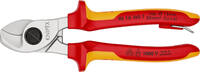 KNIPEX - SHOP KNIPEX KNIPEX 95 16 165 T BK Coupe-câbles isolées avec gaines bi-matière, homologuées VDE ; avec œillet de fixation isolé intégr -