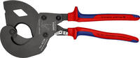 KNIPEX - SHOP KNIPEX KNIPEX 95 32 340 SR Coupe-câble pour lignes électriques aériennes ACSR à cliquet pour lignes aérienne à âme en acier avec -