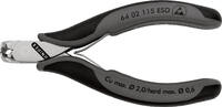 KNIPEX - SHOP KNIPEX KNIPEX 64 02 115 ESD Pince coupante de devant pour l'électronique ESD avec gaines bi-matière 130 mm -