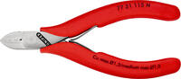 KNIPEX - SHOP KNIPEX KNIPEX 77 21 115 N Pince coupante de côté pour l'électronique avec charnière entrepassée gainées en plastique 115 mm -