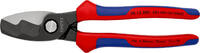 KNIPEX - SHOP KNIPEX KNIPEX 95 12 200 SB Coupe-câbles à double tranchants avec gaines bi-matière brunie 200 mm (carte LS/blister) -