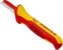 KNIPEX - SHOP KNIPEX KNIPEX 98 54 SB Couteau d'électricien pour câbles poignée isolante bi-matière, certifiée VDE 190 mm (carte LS/blister) -