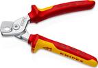 KNIPEX - SHOP KNIPEX KNIPEX 95 16 160 SB StepCut Cable Shears insulated with multi-component grips, VDE-tested chrome-plated 160 mm -